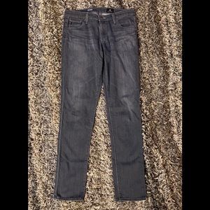 AG Jeans The Prima Mid Rise Cigarette Gray Wash